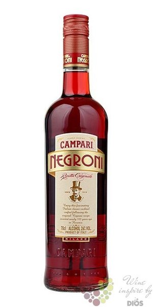 Campari  Negroni  Italian herbal liqueur by Davide Campari 26% vol.  0.50 l