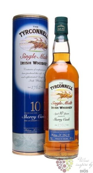 Tyrconnell  Sherry cask finish  aged 10 years single malt Irish whiskey 40% vol.    0.70 l