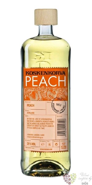 Koskenkorva  Peach  flavored Finland vodka 21% vol.  0.70 l