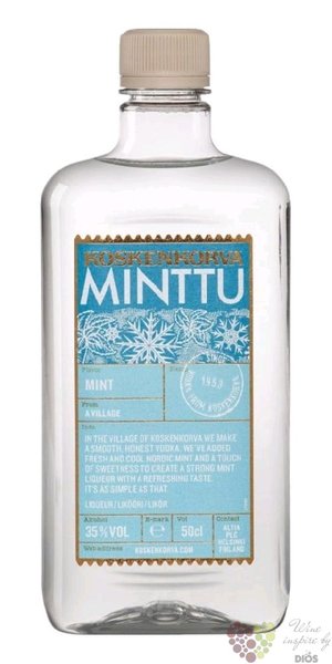 Koskenkorva  Minttu  traditional Finland liqueur 38% vol.  0.50 l
