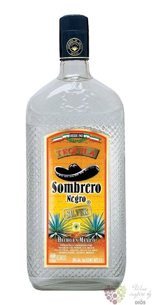 Sombrero Negro  Silver  original Mexican mixto tequila 38% vol.    1.00 l