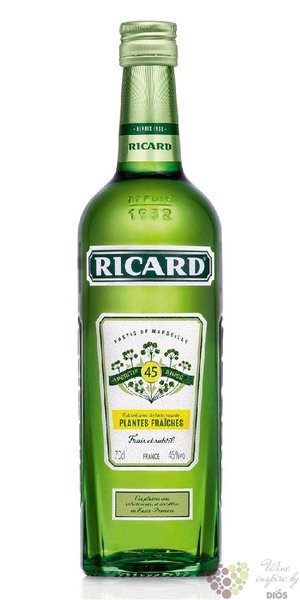 Ricard  Plantes Fraches  French Pastis de Marseille 45% vol.  0.70 l