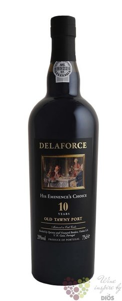 Delaforce 10 years old  His Eminences Choice  aged tawny Porto Do 20% vol.  0.75 l