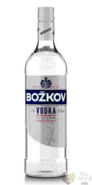 Božkov „ Vodka ” Bohemian plain vodka Stock 37.5% vol.  1.00 l