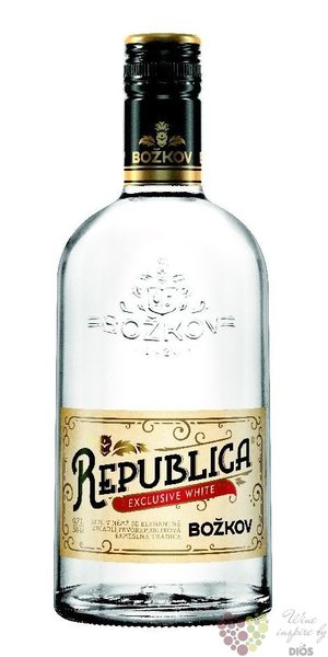 Božkov „ Republica Exclusive white ” mixed caribbean rum 38% vol.  0.70 l