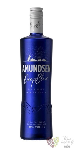 Amundsen  Deep Blue  premium Bohemian vodka by Stock 40% vol.  1.00 l