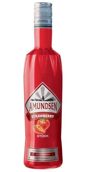 Amundsen  Strawberry  Czech fresh liqueur vodka by Stock  15% vol.  0.50 l