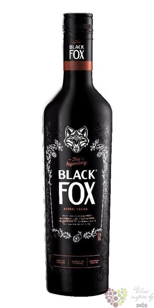 Black Fox  Herbal Fusion  Bohemian herbal liqueur by Stock 35% vol.  1.00 l