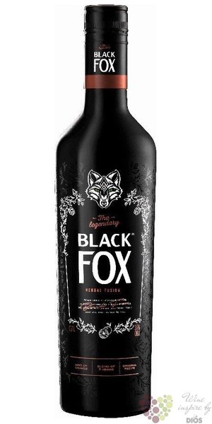 Black Fox  Herbal Fusion  Bohemian herbal liqueur by Stock  35% vol.  0.70 l