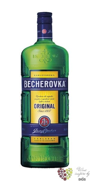 Becherovka  Original  since 1807 Jan Becher Carlsbad 38% vol.    1.00 l