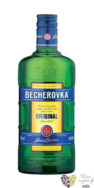 Becherovka  Original  since 1807 Jan Becher Carlsbad 38% vol.    0.35 l