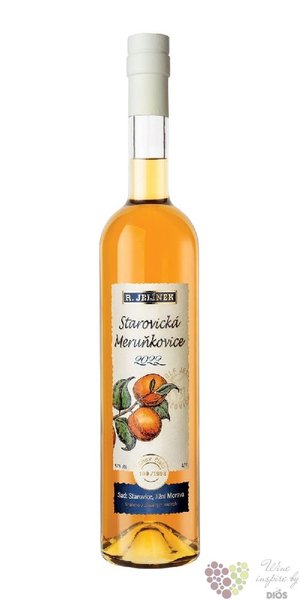 Slivovice  Starovick   2022 moravian plum brandy Rudolf Jelnek  42% vol.  0.70 l