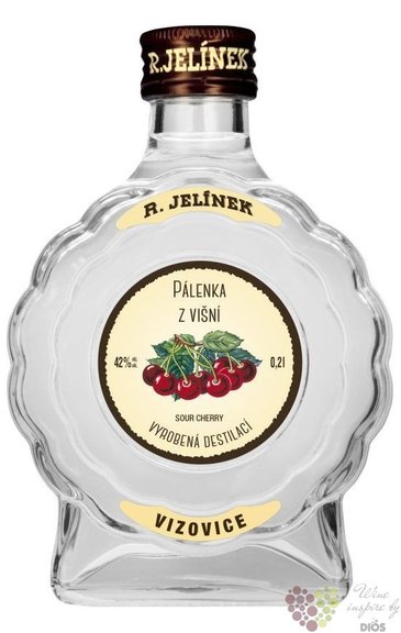 Plenka z vin moravian Sour Cherry brandy Rudolf Jelnek 42% vol.  0.20 l
