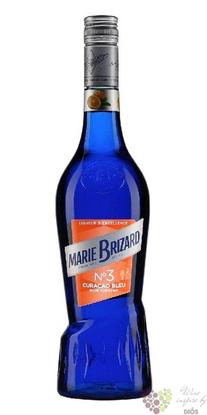 Marie Brizard no.3  Curacao blue  French fruits liqueur 25% vol.  0.70 l