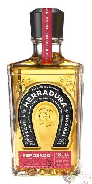 Herradura  Reposado  Mexican natural tequila 100% of Blue agave 40% vol.   0.70 l