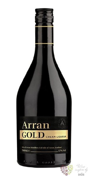 the Arran  Gold  single malt Scotch whisky cream liqueur 17% vol.  0.70 l
