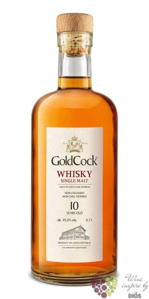 Whisky Gold Cock 10y Single malt   49.2%0.20l