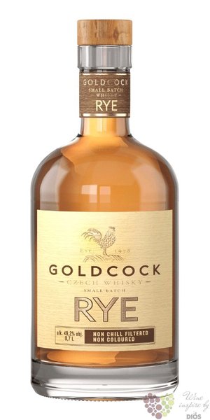 Gold Cock  Rye  aged small batch Moravian whisky 49.2% vol.  0.70 l