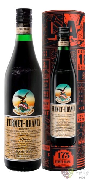 Branca  Fernet Original 175 anni  tin box herbal liqueur by Fratelli Branca 39% vol. 0.70 l