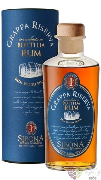 Grappa Riserva  Botti da Rum  Sibona Antica 44% vol.  0.50 l