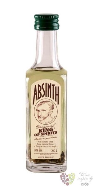 Absinth „ King of spirits ” Czech spirits by L´or special drinks 70% vol.  0.05l