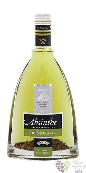 Absinthe  de Moravie  Czech absinth by Metelka 70% vol.  0.50 l