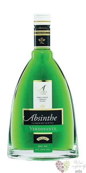 Absinthe  Verdoyante  Czech absinth by Metelka 60% vol.  0.50 l