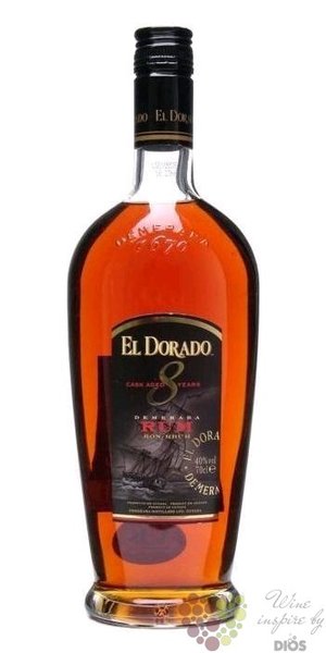 El Dorado „ Fine cask aged ” 8 years old gift box finest rum of Guyana by Demerara 37.5% vol. 0.70 l