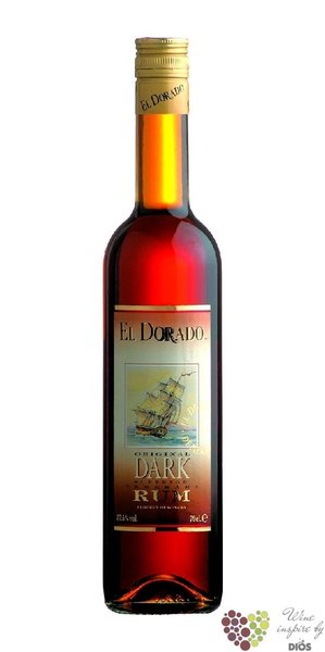 El Dorado Superior „ Dark ” aged rum of Guyana by Demerara 37.5% vol.  0.35 l