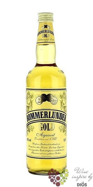 Bommerlunder „ Gold ” original German Aquavit 38% vol.    0.70 l