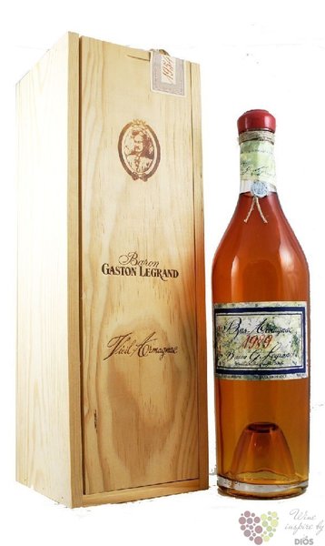 Armagnac Baron Gaston Legrand 2001  wB 40%0.70l