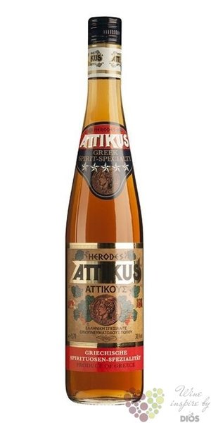 Attikus Five stars traditional Greek brandy 38% vol.  0.70 l
