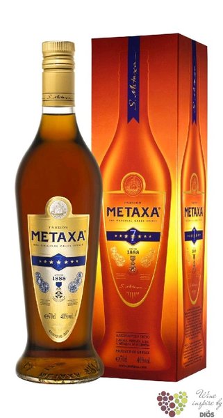 Metaxa 7 *  Amphora stars  premium Greek brandy 40% vol.   1.00 l