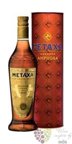 Metaxa 7 *  Amphora stars  metal box premium Greek brandy 40% vol.    0.70 l