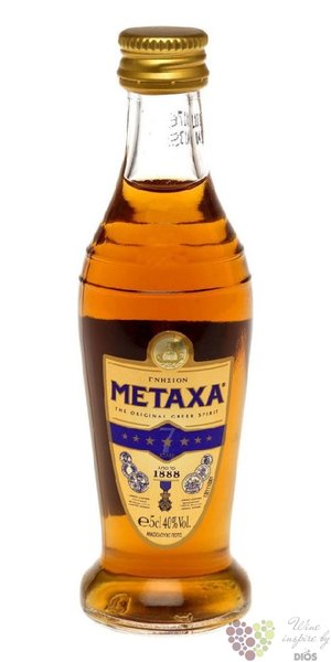 Metaxa 7 *  Amphora stars  premium Greek brandy 40% vol.    0.05 l
