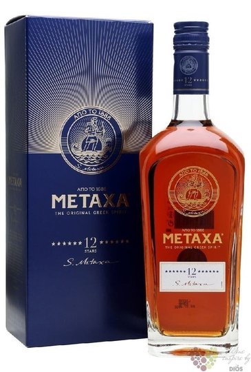 Metaxa 12 *  S.Metaxa  gift box premium Greek spirit 40% vol.  0.70 l