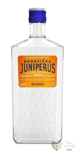 Borovika  Juniperus &amp; hoec  Slovak brandy by Old Herold distillery 40% vol.  0.70 l