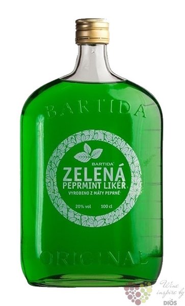 Bartida  Zelen Peprmint  moravian mint liqueur 20% vol. 1.00 l