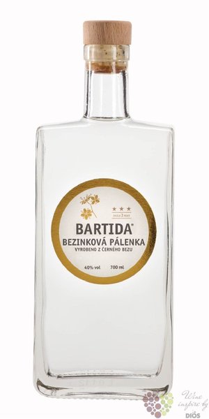 Bartida  Bezinkov plenka  moravian elderflower brandy 40% vol.  0.70 l