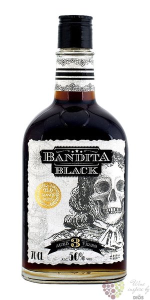 Bandita  Black  navy spiced aged 3 years moravian spirit 50% vol.  0.70 l