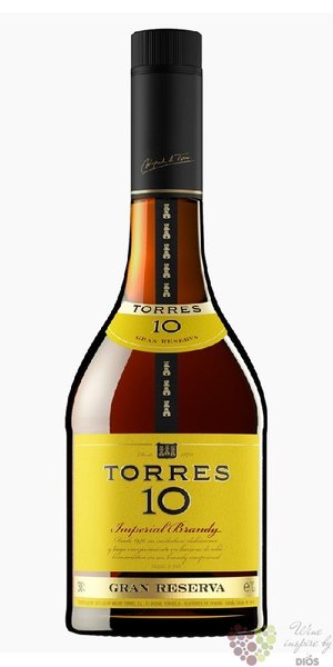 Brandy de Catalunya  Grand reserva  aged 10 years Miguel Torres 38% vol.   1.00 l