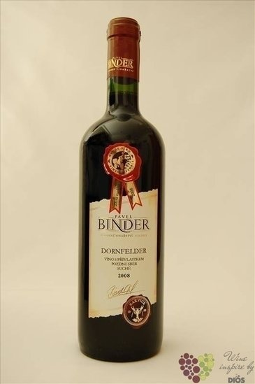 Dornfelder 2008 pozdn sbr z vinastv Pavel Binder    0.75 l