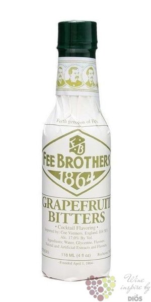 Fee Brothers bitters  Grapefruit  coctail flavoring 17% vol.  0.150 l