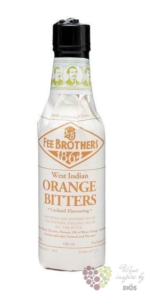 Fee Brothers bitters  Orange west Indian  coctail flavoring 9% vol.  0.15 l