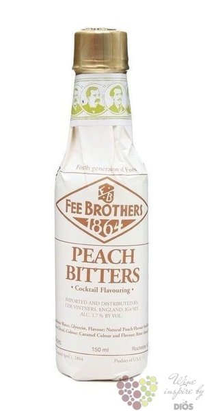 Fee Brothers bitters  Peach  coctail flavouring 1.7% vol.  0.150 l