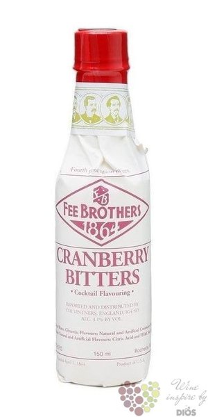 Fee Brothers bitters  Cranberry  coctail flavoring 4.8% vol.  0.150 l