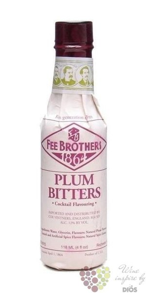 Fee Brothers bitters  Plum  coctail flavouring 12% vol.  0.150 l