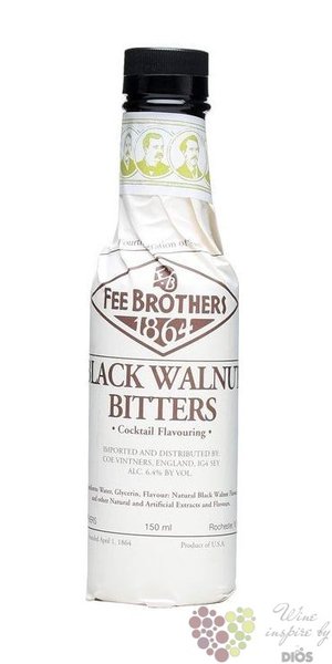 Fee Brothers bitters  Black walnut  coctail flavouring 6.4% vol.  0.15 l