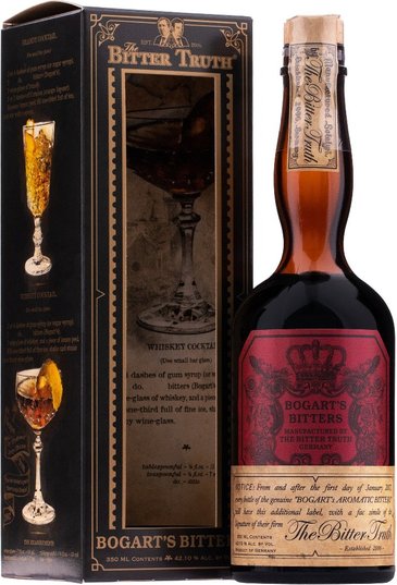 Bitter Truth bitters  Bogarts 1862  Coctail flavoring 42.1% vol.  0.35 l
