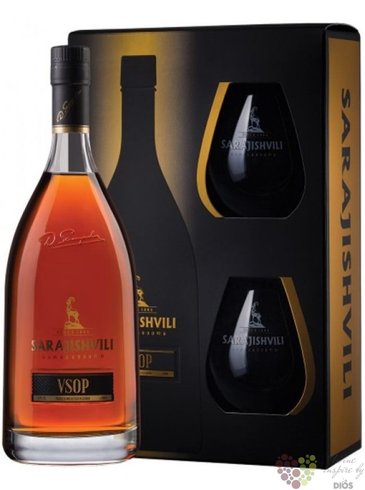 Sarajishvili  VSOP  gift set Georgian brandy by David Sarajishvili 40% vol.  0.70 l